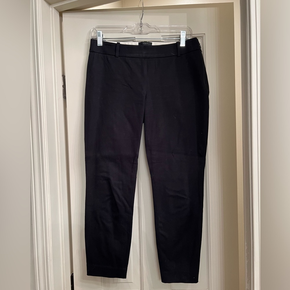 J crew ankle length black pants
